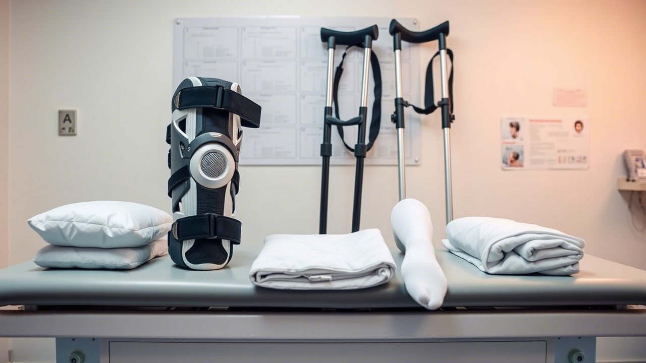 Optimale Hilfsmittelversorgung nach einer Knie-OP